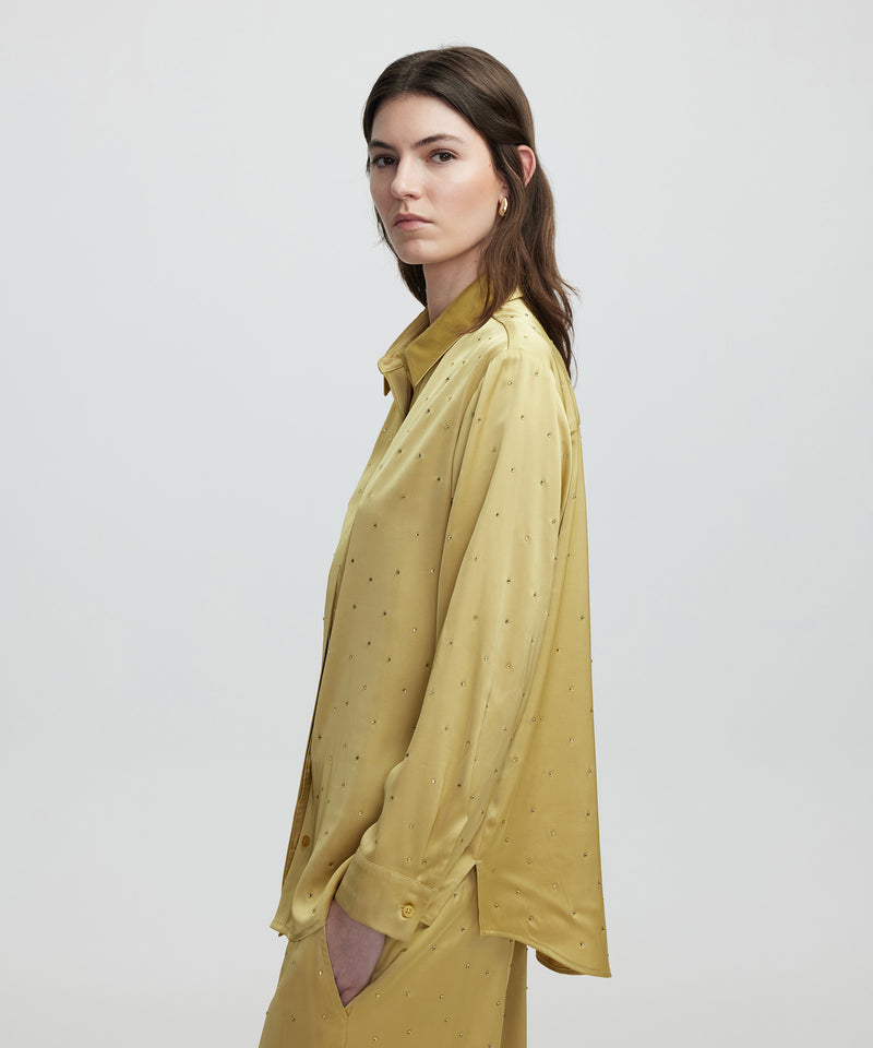 Ipekyol Hotfix Printed Shirt Olive