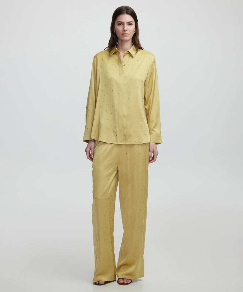 Ipekyol Hotfix Printed Shirt Olive