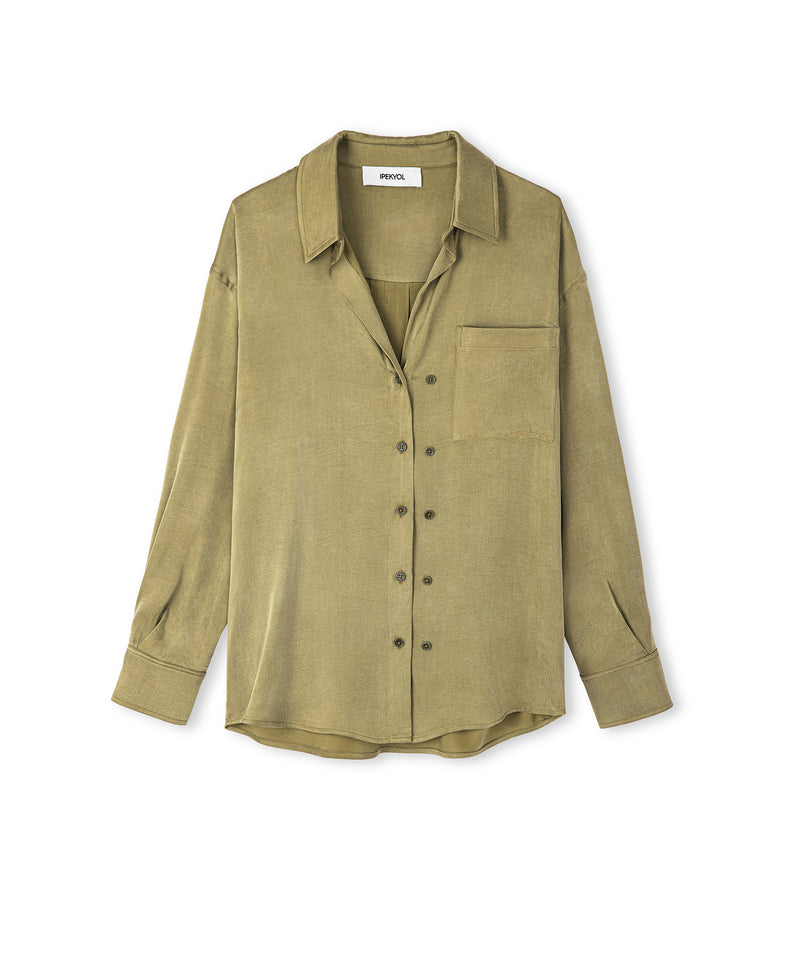 Ipekyol Adjustable Button-Down Shirt Khaki