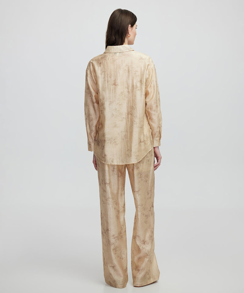 Ipekyol Embroidered And Jacquard Shirt Natural