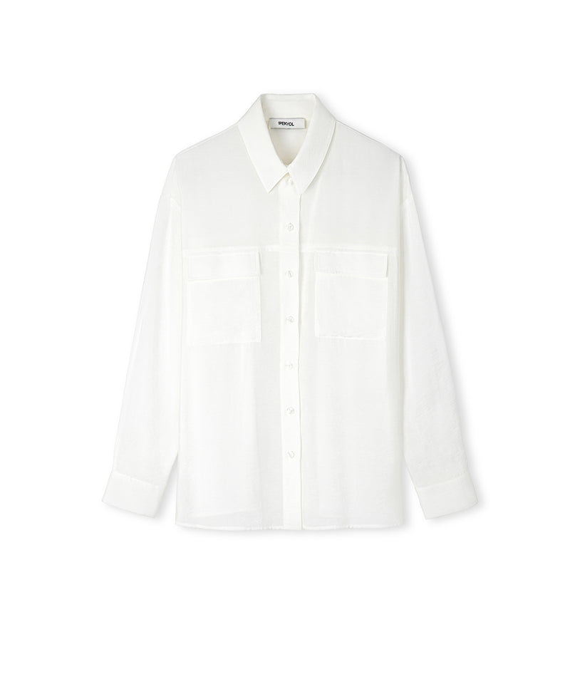 Ipekyol Pocket Flap Shirt Ecru