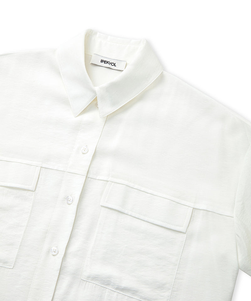 Ipekyol Pocket Flap Shirt Ecru