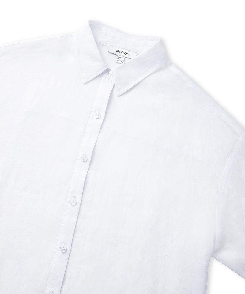 Ipekyol Loose Fit Linen Shirt White