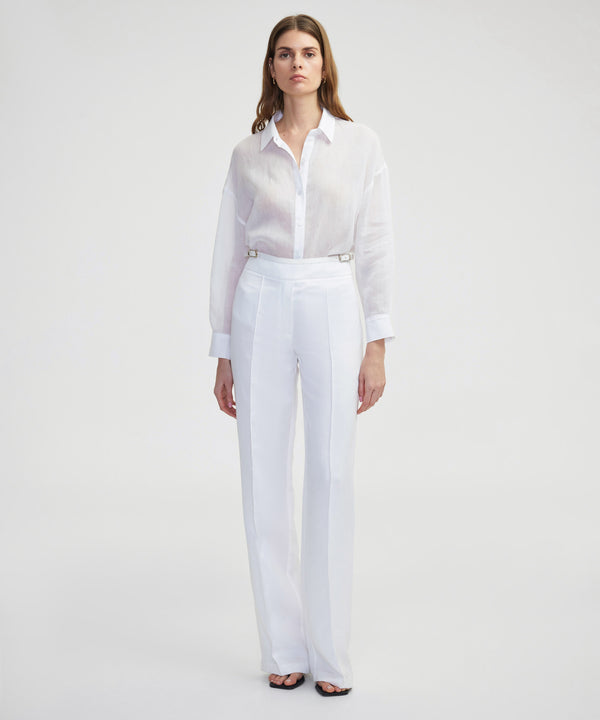 Ipekyol Loose Fit Linen Shirt White