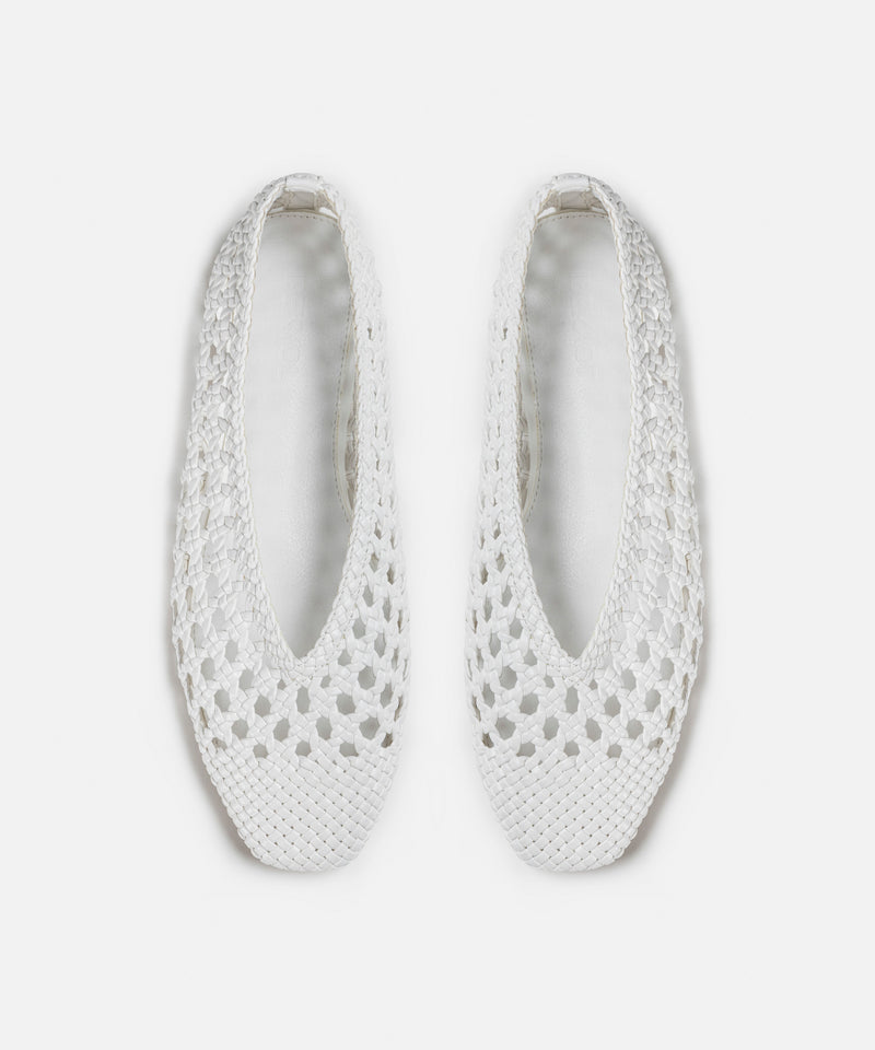 Ipekyol Knitted Textured Ballerina White