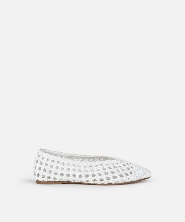 Ipekyol Knitted Textured Ballerina White
