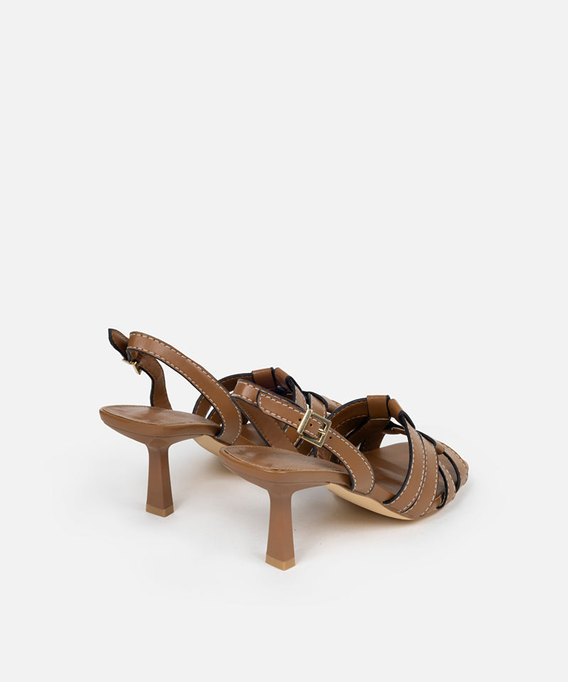 Ipekyol Interlocking Strappy Heeled Shoes Brown