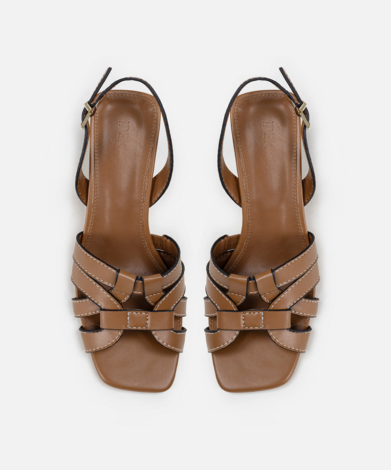 Ipekyol Interlocking Strappy Heeled Shoes Brown