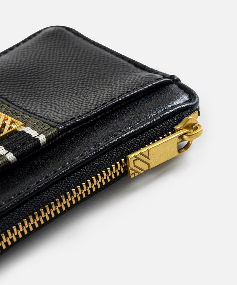 Ipekyol Monogram Buckle Business Card Holder Black