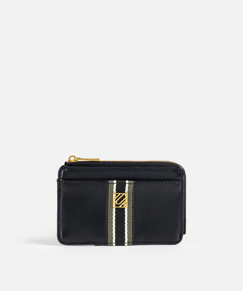 Ipekyol Monogram Buckle Business Card Holder Black