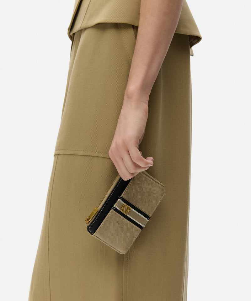 Ipekyol Monogram Buckle Business Card Holder Beige