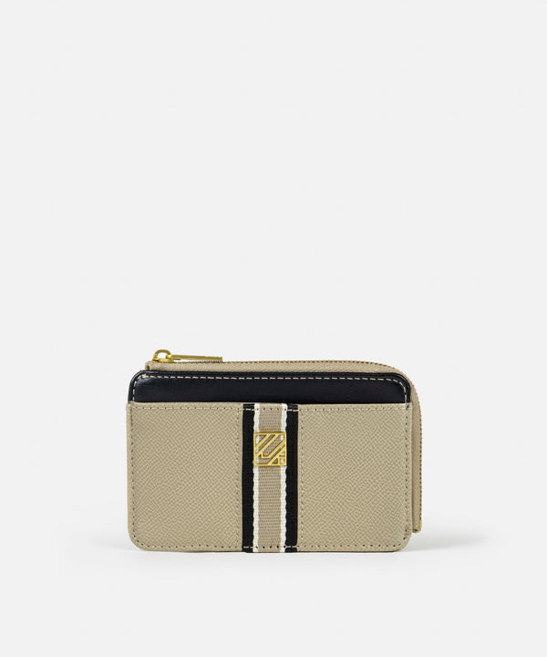 Ipekyol Monogram Buckle Business Card Holder Beige