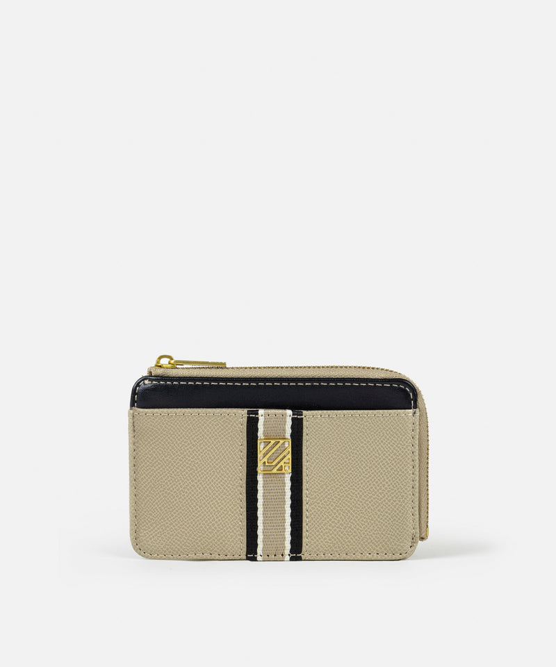 Ipekyol Monogram Buckle Business Card Holder Beige