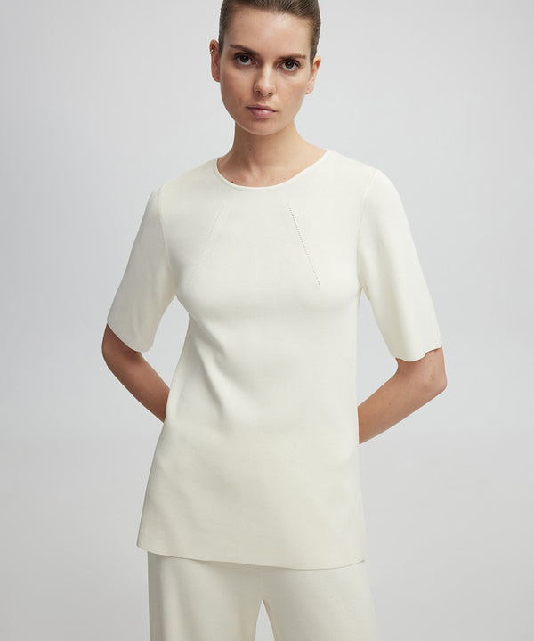 Ipekyol Slim Fit Basic Knitwear Ecru