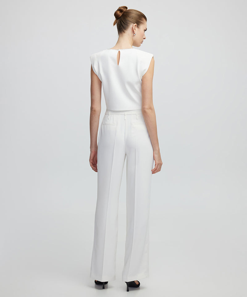 Ipekyol Strass Stone Embroidered Knitwear Ecru