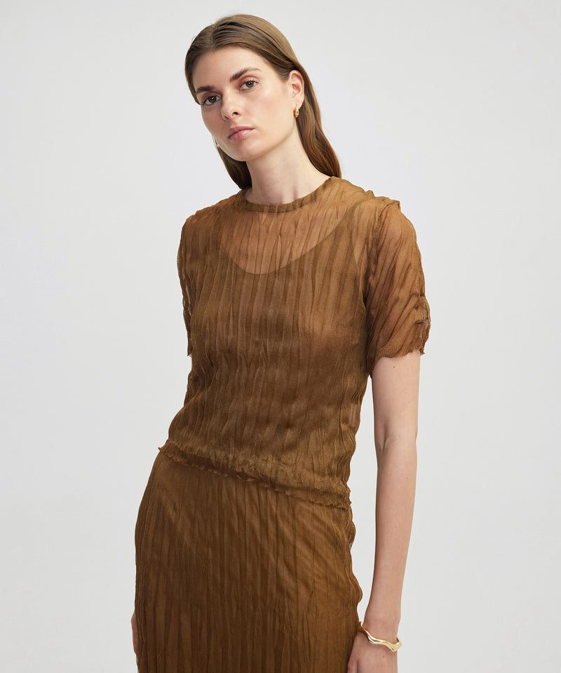 Ipekyol Crinkle Effect Knitwear Tobacco