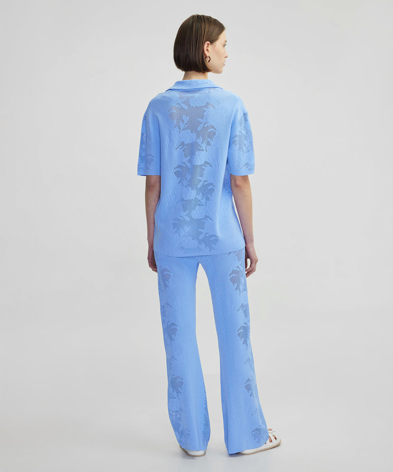 Ipekyol Jacquard Knit Shirt Blue