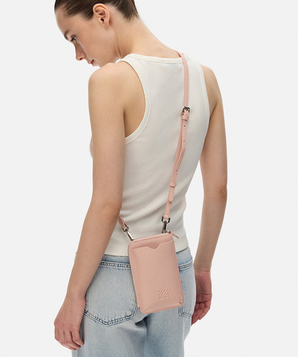 Ipekyol Monogram Printed Leather Look Bag Powder