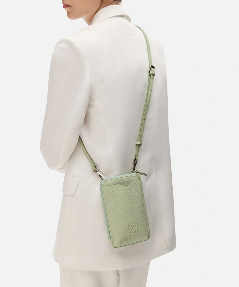 Ipekyol Monogram Printed Leather Look Bag Green