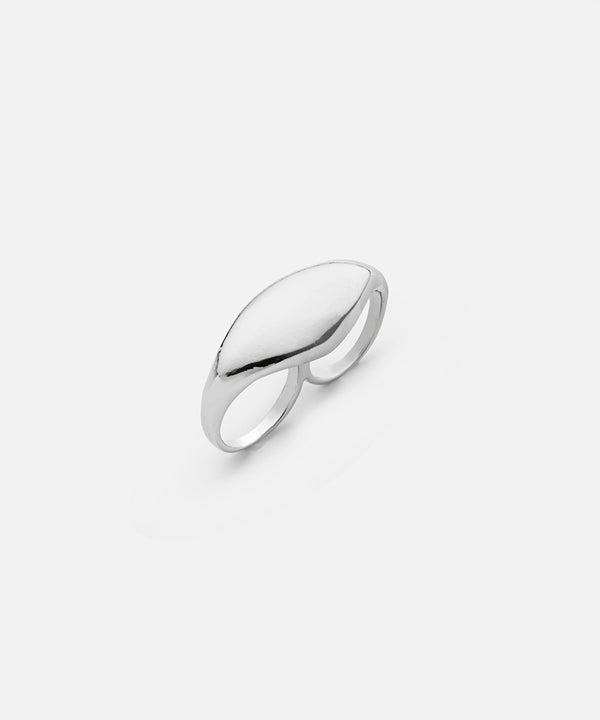 Ipekyol Double Finger Ring Silver