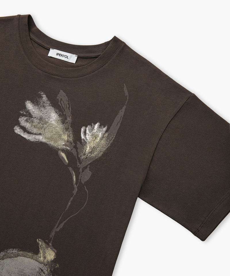Ipekyol T-Shirt With Visual Print Brown