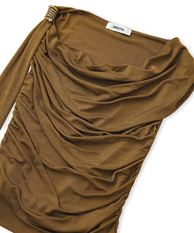 Ipekyol Metallic Accessory T-Shirt Tobacco