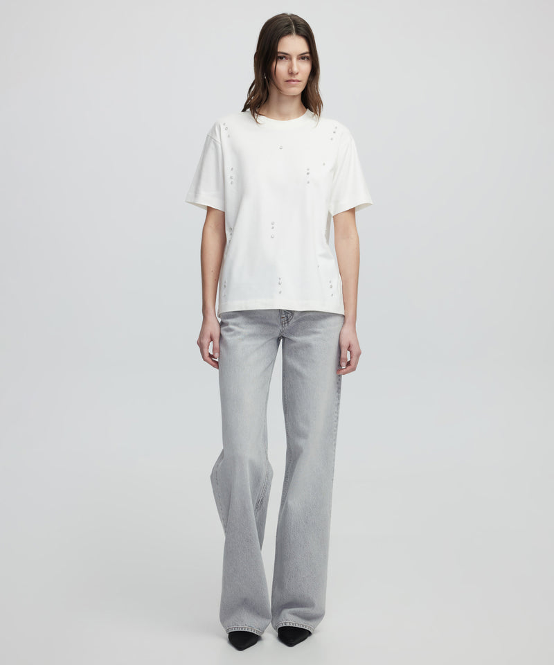 Ipekyol Embroidered T-Shirt Ecru