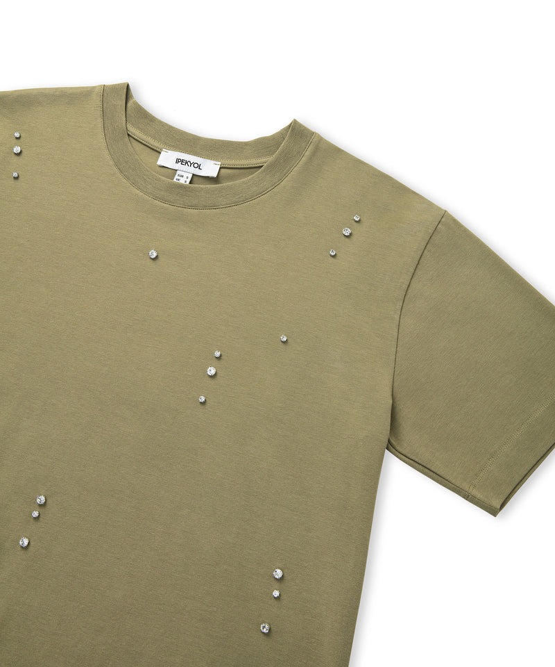 Ipekyol Embroidered T-Shirt Khaki