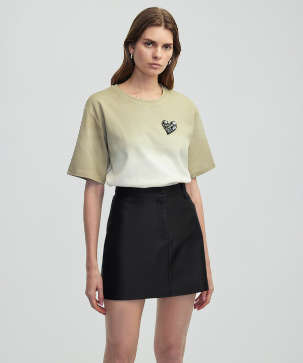 Ipekyol Heart Applique T-Shirt Natural