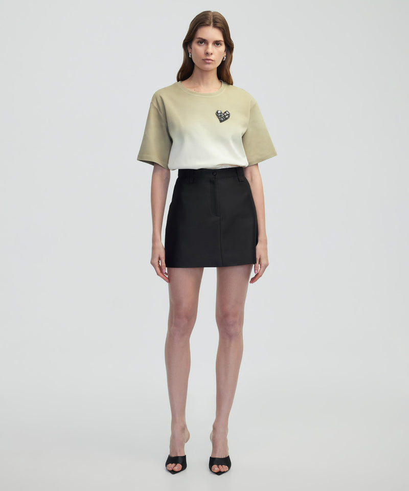 Ipekyol Heart Applique T-Shirt Natural