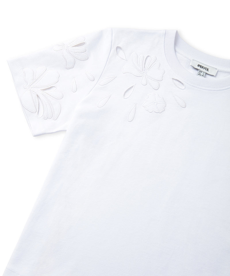 Ipekyol Embroidered Cutout T-Shirt White
