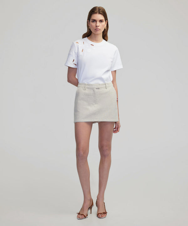 Ipekyol Embroidered Cutout T-Shirt White