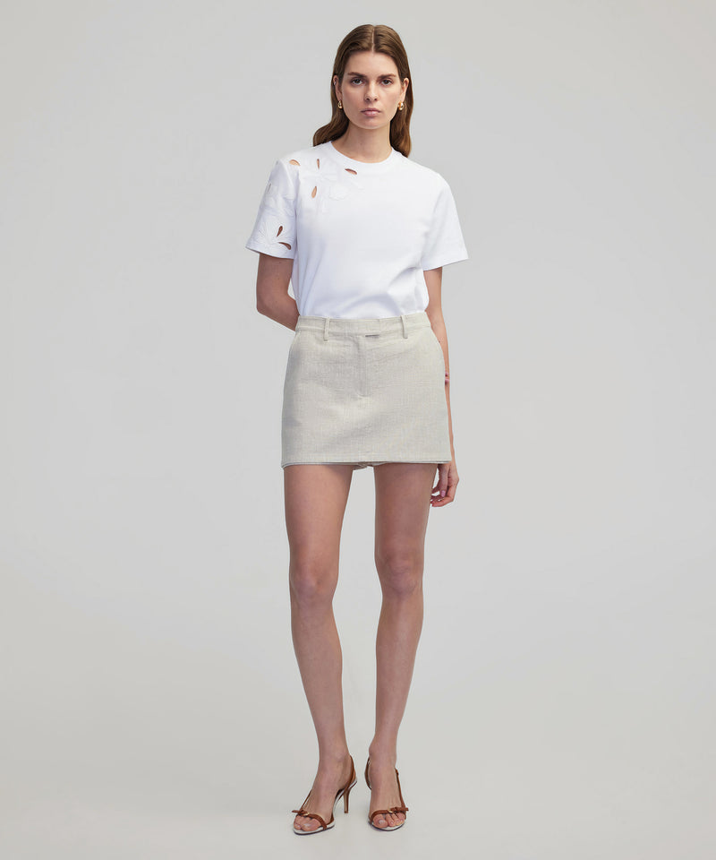 Ipekyol Embroidered Cutout T-Shirt White