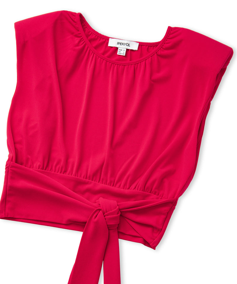 Ipekyol Tie Waist T-Shirt Cherry