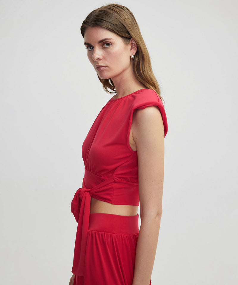 Ipekyol Tie Waist T-Shirt Cherry