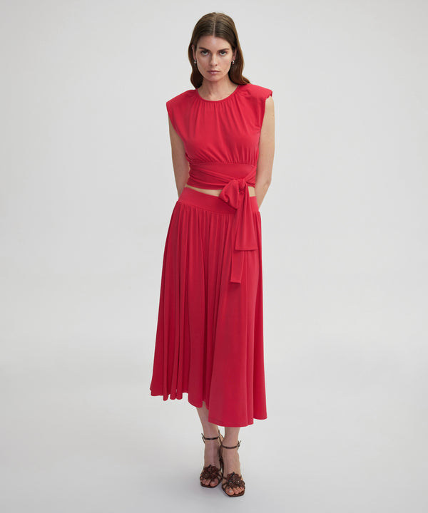 Ipekyol Tie Waist T-Shirt Cherry