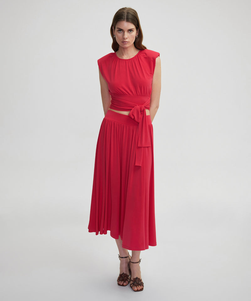 Ipekyol Tie Waist T-Shirt Cherry