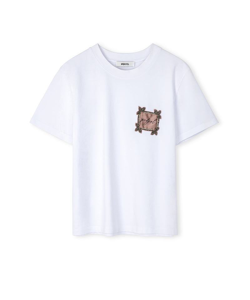 Ipekyol T-Shirt With Visual Print Stones White