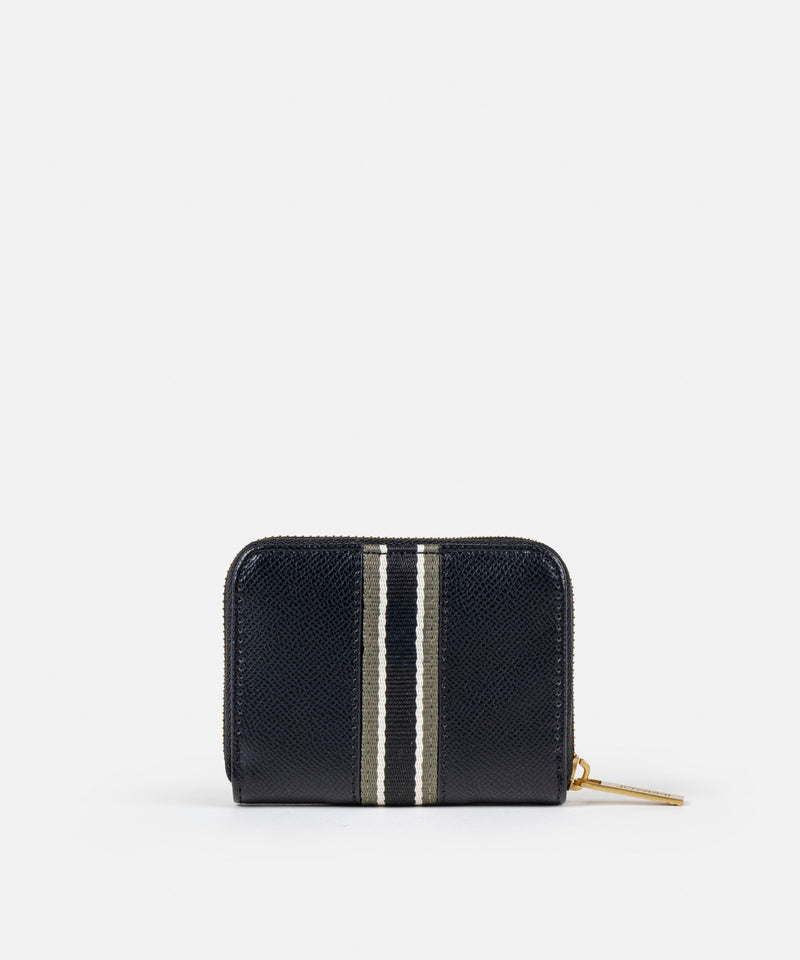 Ipekyol Contrast Striped Wallet Black