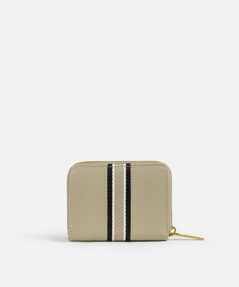 Ipekyol Contrast Striped Wallet Beige