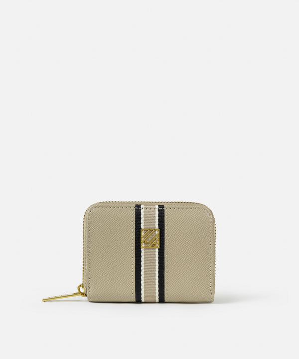 Ipekyol Contrast Striped Wallet Beige