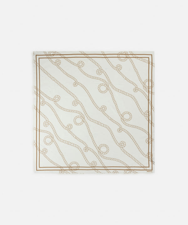 Ipekyol Silk Blend Patterned Scarf Camel