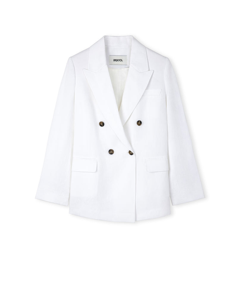 Ipekyol Padded Double Breasted Jacket White