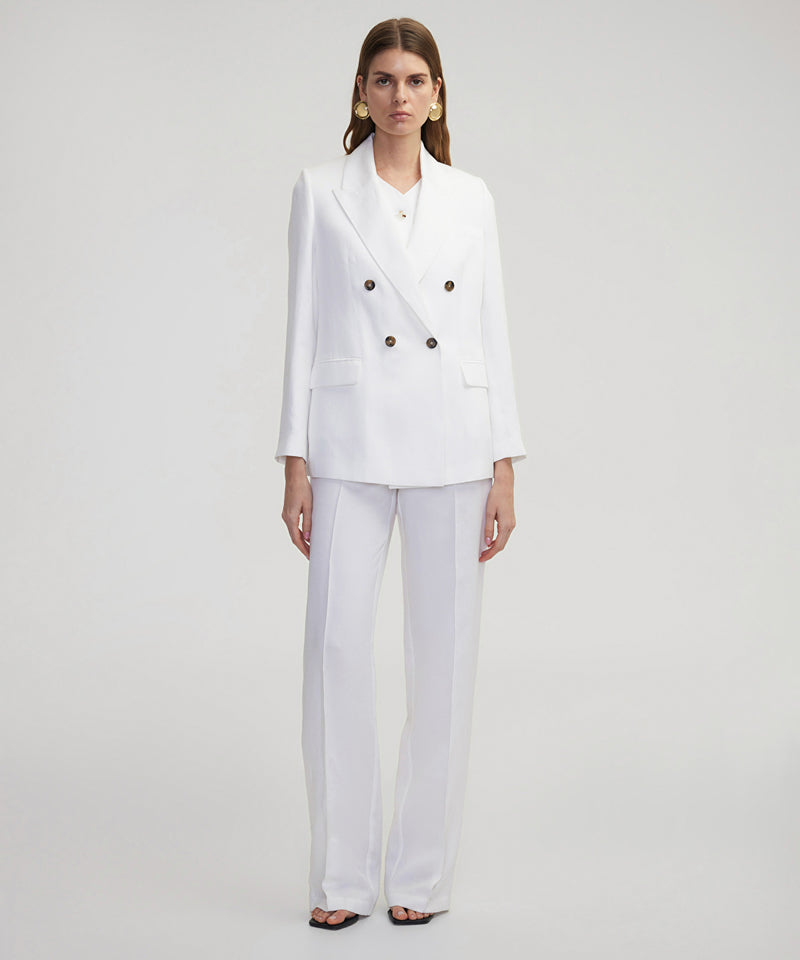 Ipekyol Padded Double Breasted Jacket White