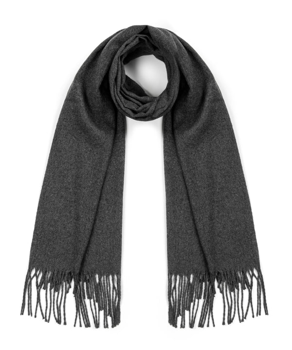 Ipekyol Basic Scarf With Fringes Dark Grey
