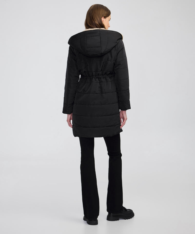 Ipekyol Color Block Jacket With Faux Fur Black