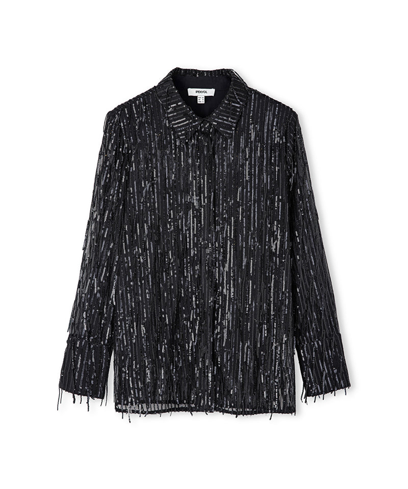 Ipekyol Sequined Shirt Black