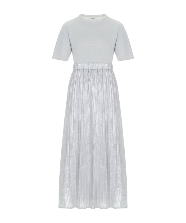 Ipekyol Mixed Midi Dress Silver