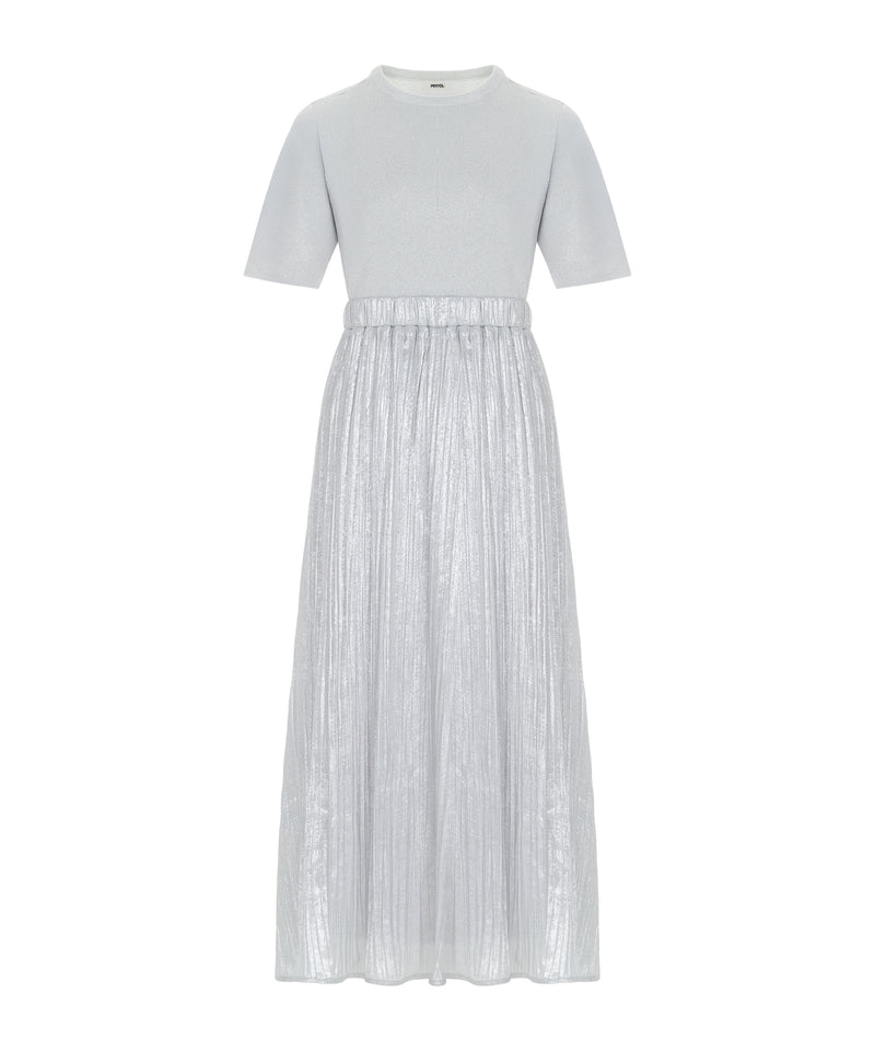 Ipekyol Mixed Midi Dress Silver