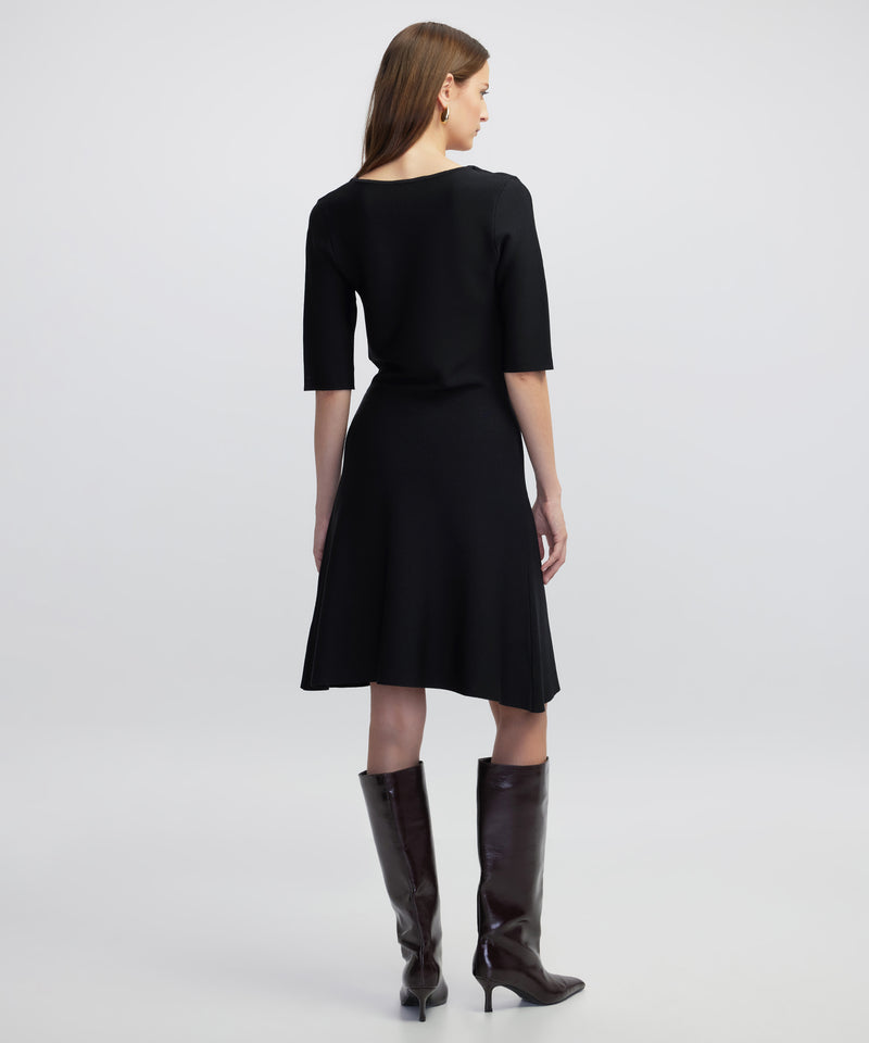 Ipekyol A-Line Knit Dress Black